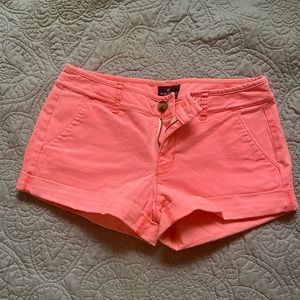 American Eagle, bright pink/neon shorts, size 6